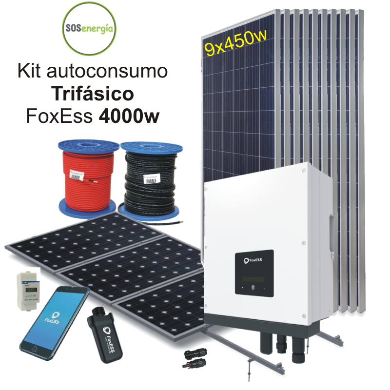 SOSenergía - Kit Trifásico 4000w FoxEss