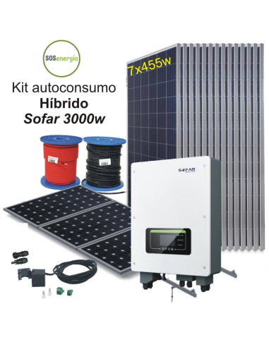 SOSenergia - Kit Sofar híbrido 3000w