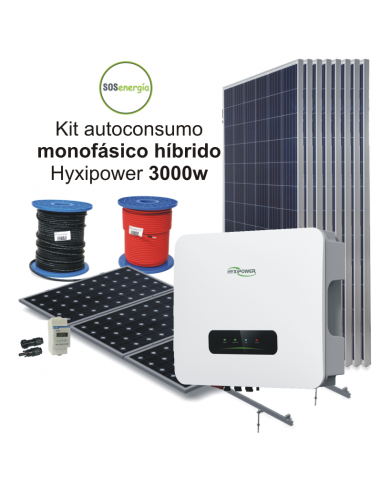 SOSenergia - Kit HYXiPOWER híbrido 3000w