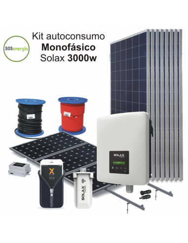 SOSenergia - Kit Solax 3000w