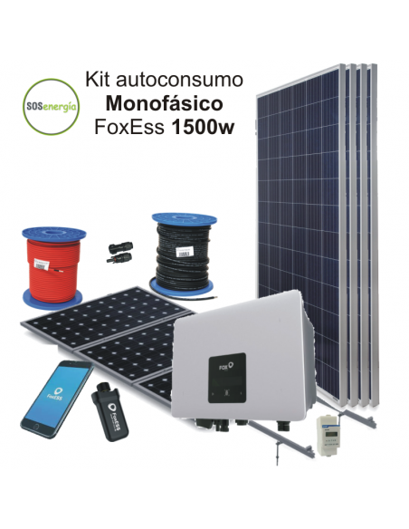 SOSenergia - Kit autoconsumo FoxEss 1500w