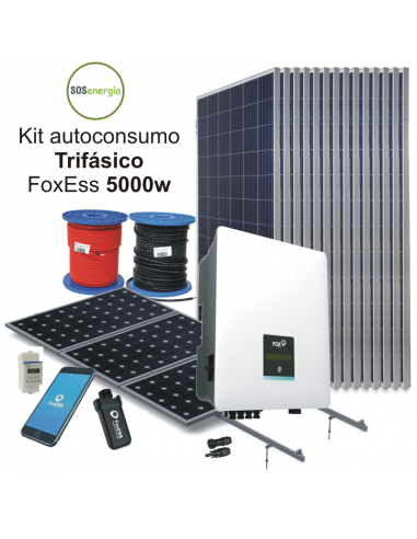 SOSenergía - Kit Trifásico 5000w FoxEss