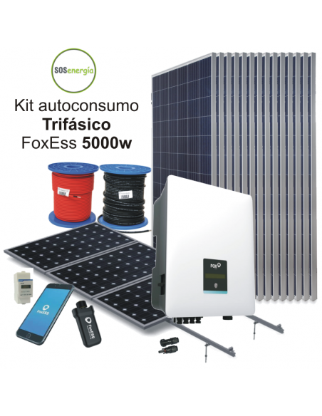 SOSenergía - Kit Trifásico 5000w FoxEss
