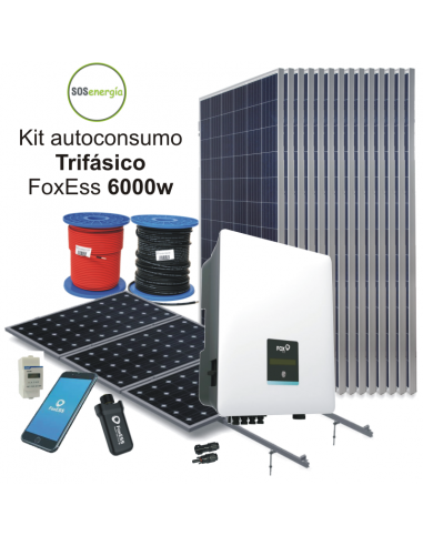 SOSenergía - Kit Trifásico 6000w FoxEss