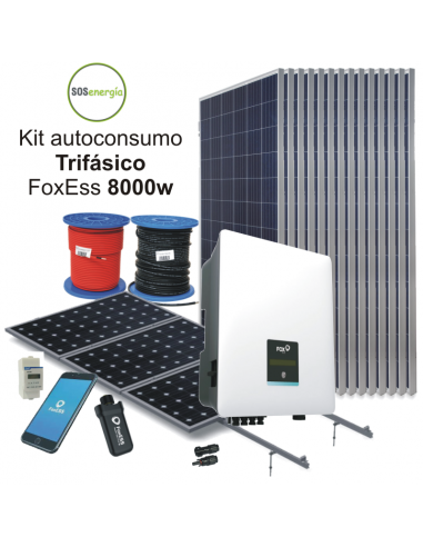 SOSenergía - Kit Trifásico 8000w FoxEss