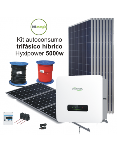 SOSenergia - Kit HYXiPOWER híbrido trifasico 5000w