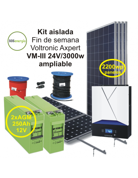 SOSenergia - Kit Aislada 3000w - FD1