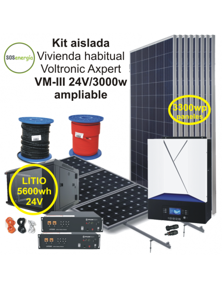 SOSenergia - Kit Aislada 3000w - VH