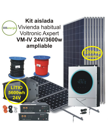 SOSenergia - Kit Aislada 3600w - VHA