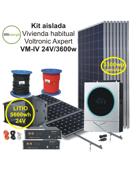 SOSenergia - Kit Aislada 3600w - VHA