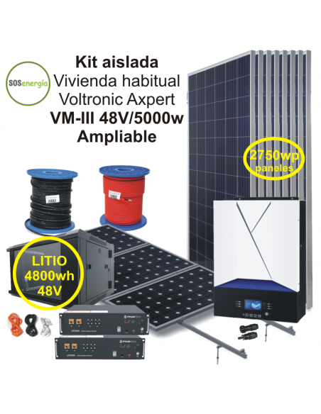 SOSenergia - Kit Aislada 5000w - VH-Ampliable