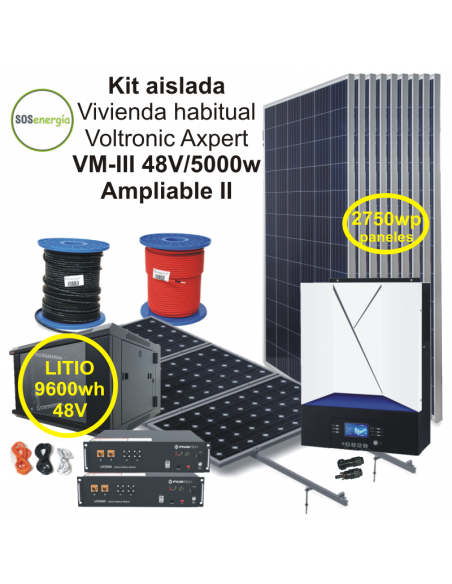 SOSenergia - Kit Aislada 5000w - VH-Ampliable