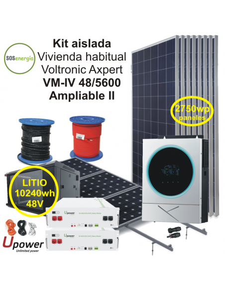 SOSenergia - Kit Aislada 5600w - VH-Ampliable II - UP