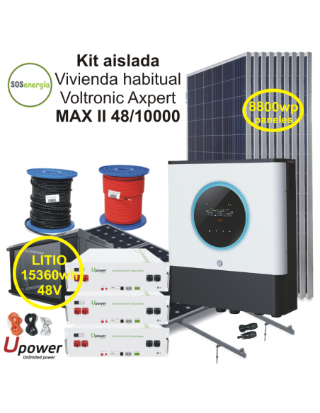 SOSenergia - Kit Aislada 10000w - VH - U-POWER