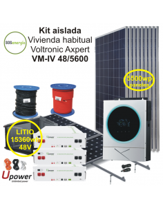 SOSenergia - Kit Aislada 5600w - VH - U-POWER