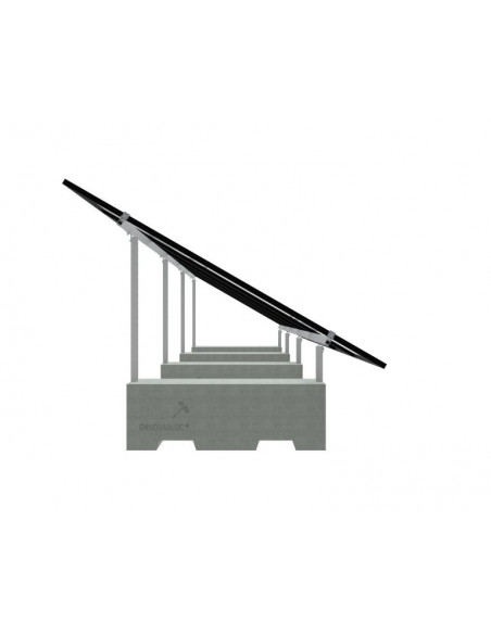 Estructura mixta hormigón-aluminio inclinada H350
