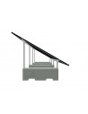 Estructura mixta hormigón-aluminio inclinada H350