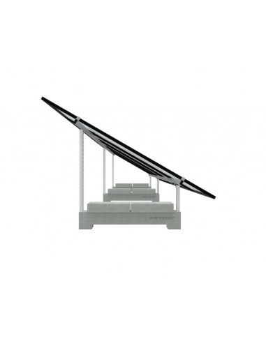 Estructura mixta hormigón-aluminio inclinada H50