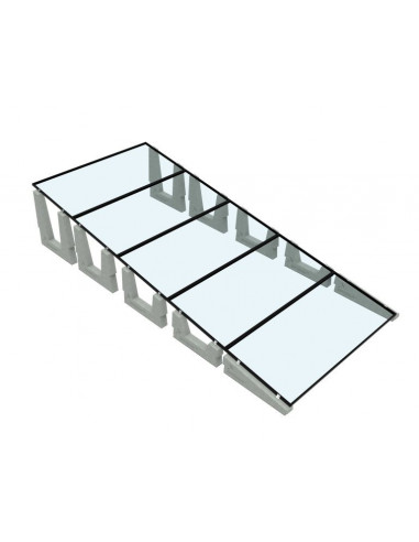 Estructura hormigón inclinada Vela horizontal 10º D