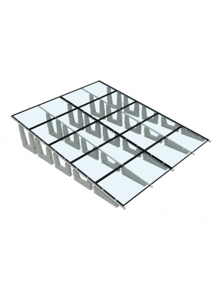 Estructura hormigón inclinada Vela horizontal 10º D