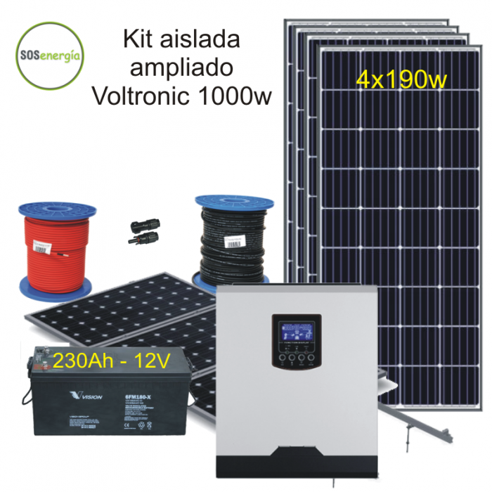SOSenergia - Kit Aislada 1000w - FD1-A