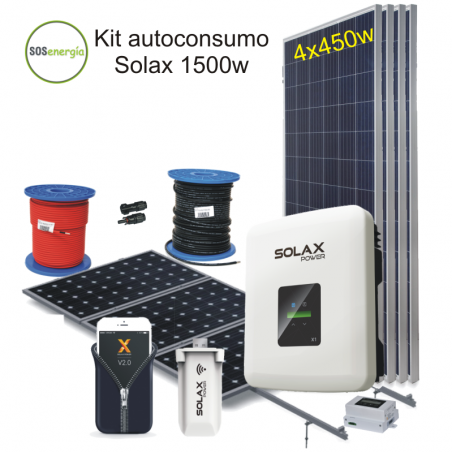 SOSenergia - Kit autoconsumo Solax 1500w